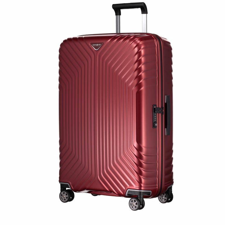 Koffer Tunes Spinner 69 Matte Deep Red, Farbe: rot/weinrot, Marke: Samsonite, EAN: 5414847681097, Abmessungen in cm: 46x69x27, Bild 2 von 6