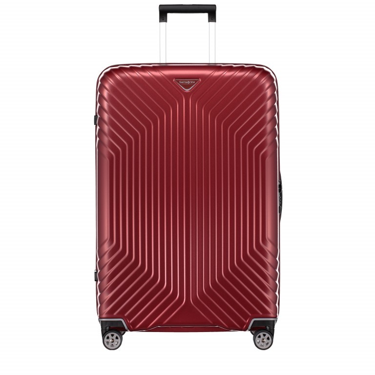 Koffer Tunes Spinner 75 Matte Deep Red, Farbe: rot/weinrot, Marke: Samsonite, EAN: 5414847681134, Abmessungen in cm: 51x75x28, Bild 1 von 5