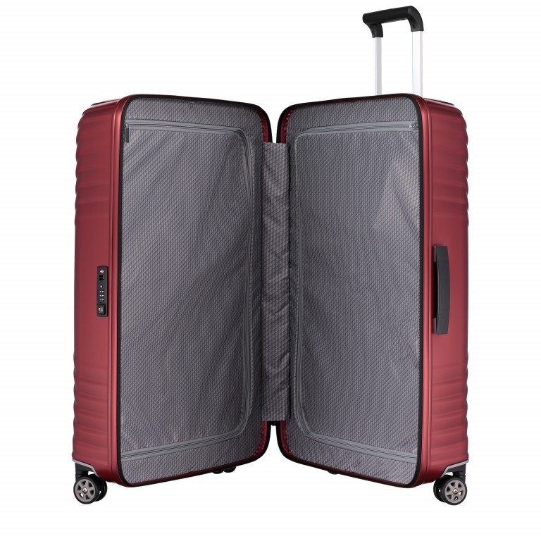 Koffer Tunes Spinner 75 Matte Deep Red, Farbe: rot/weinrot, Marke: Samsonite, EAN: 5414847681134, Abmessungen in cm: 51x75x28, Bild 4 von 5