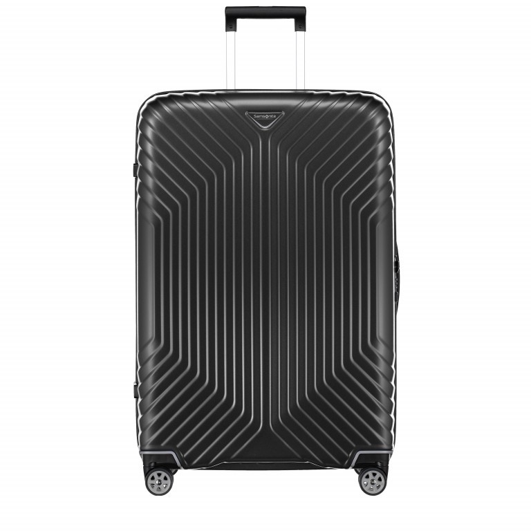 Koffer Tunes Spinner 75 Matte Cold Black, Farbe: schwarz, Marke: Samsonite, EAN: 5414847681127, Abmessungen in cm: 51x75x28, Bild 1 von 5