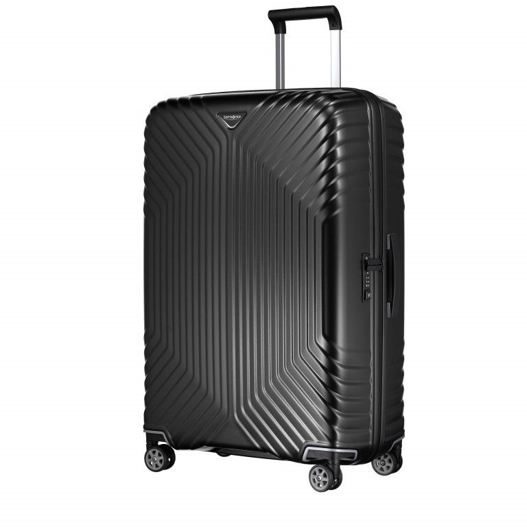 Koffer Tunes Spinner 75 Matte Cold Black, Farbe: schwarz, Marke: Samsonite, EAN: 5414847681127, Abmessungen in cm: 51x75x28, Bild 2 von 5