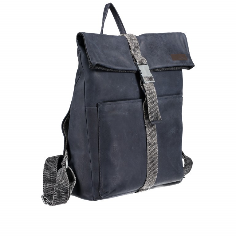 Rucksack Goldhawk Backpack LVF Dark Blue, Farbe: blau/petrol, Marke: Strellson, EAN: 4053533599301, Abmessungen in cm: 31x34x2.5, Bild 2 von 6