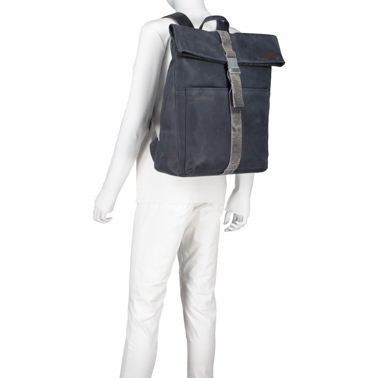 Rucksack Goldhawk Backpack LVF Dark Blue, Farbe: blau/petrol, Marke: Strellson, EAN: 4053533599301, Abmessungen in cm: 31x34x2.5, Bild 4 von 6