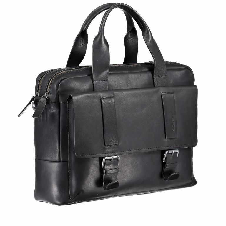 Aktentasche Turnham Briefbag XLHZ Black, Farbe: schwarz, Marke: Strellson, EAN: 4053533525959, Abmessungen in cm: 41x30x16, Bild 2 von 6