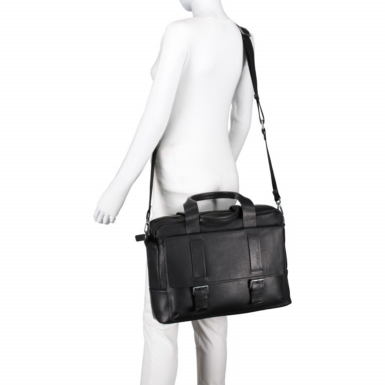 Aktentasche Turnham Briefbag XLHZ Black, Farbe: schwarz, Marke: Strellson, EAN: 4053533525959, Abmessungen in cm: 41x30x16, Bild 3 von 6
