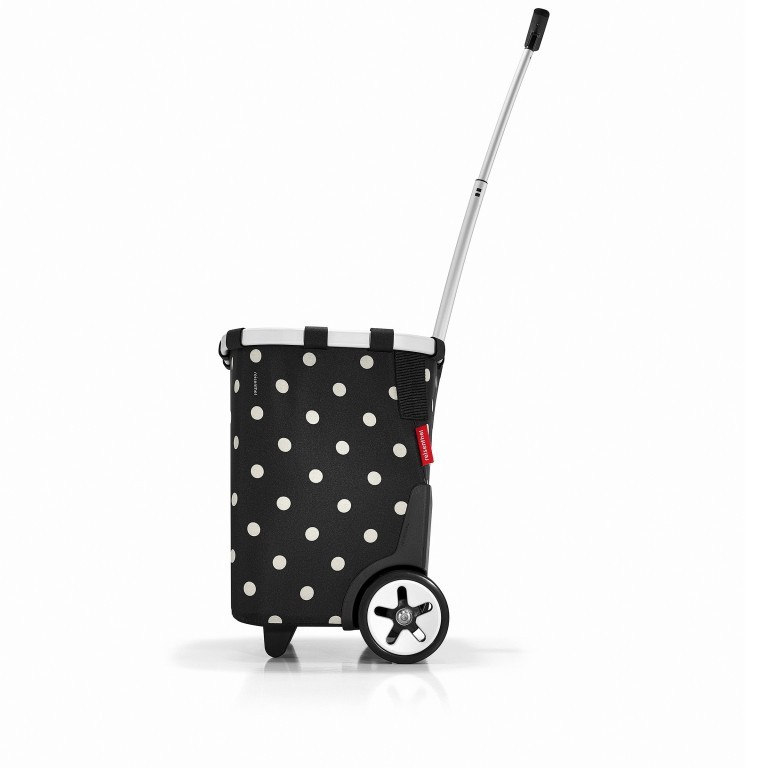 Einkaufsroller Carrycruiser Mixed Dots, Farbe: rot/weinrot, Marke: Reisenthel, EAN: 4012013708657, Abmessungen in cm: 42x47.5x32, Bild 2 von 7
