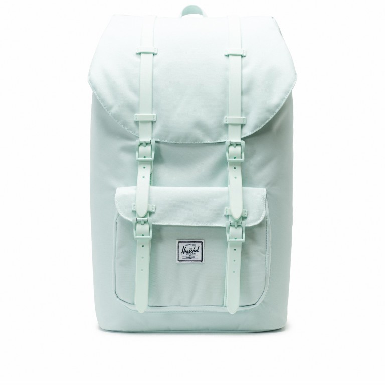 Rucksack Little America Rubber Straps Volumen 23 Liter Glacier, Farbe: grün/oliv, Marke: Herschel, EAN: 0828432243969, Abmessungen in cm: 28x50x17, Bild 1 von 4