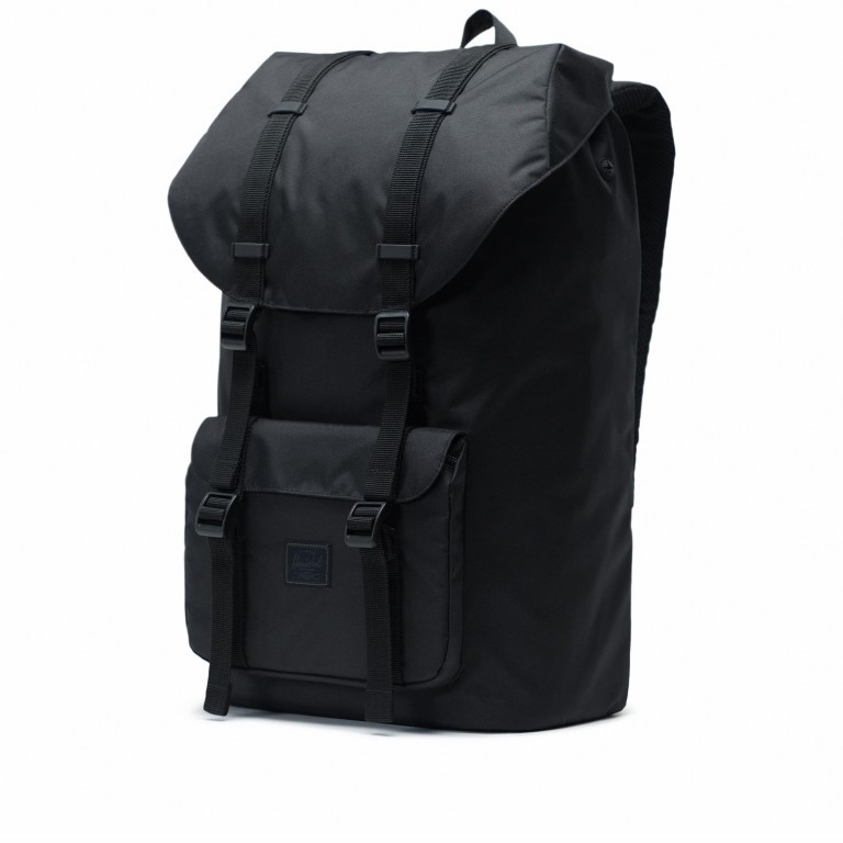 Rucksack Little America Light Volumen 23 Liter Black, Farbe: schwarz, Marke: Herschel, EAN: 0828432255481, Abmessungen in cm: 28x50x17, Bild 2 von 4