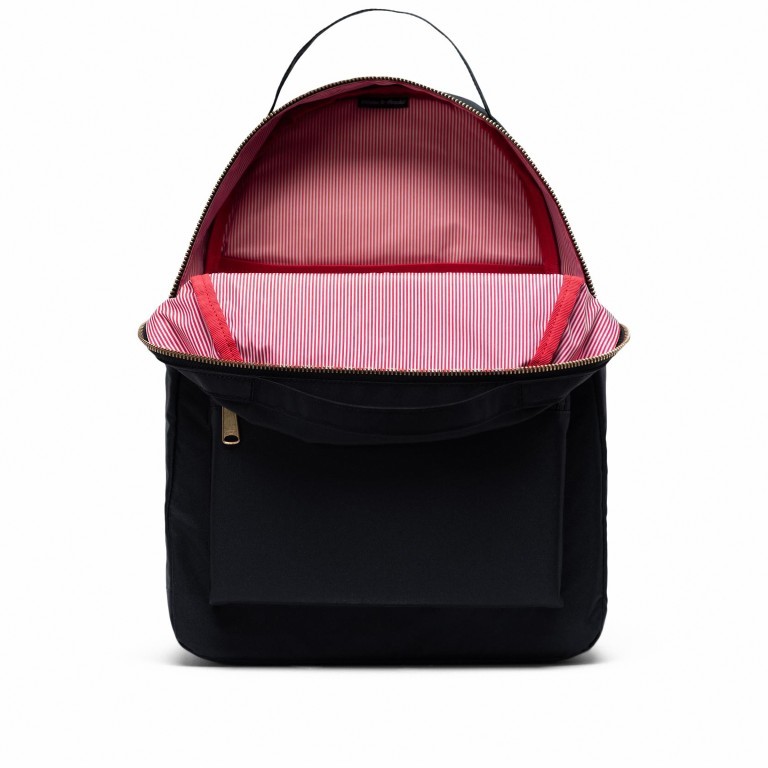 Rucksack Nova Mid Light Volumen 20 Liter Black, Farbe: schwarz, Marke: Herschel, EAN: 0828432255979, Abmessungen in cm: 38x42x13, Bild 3 von 4