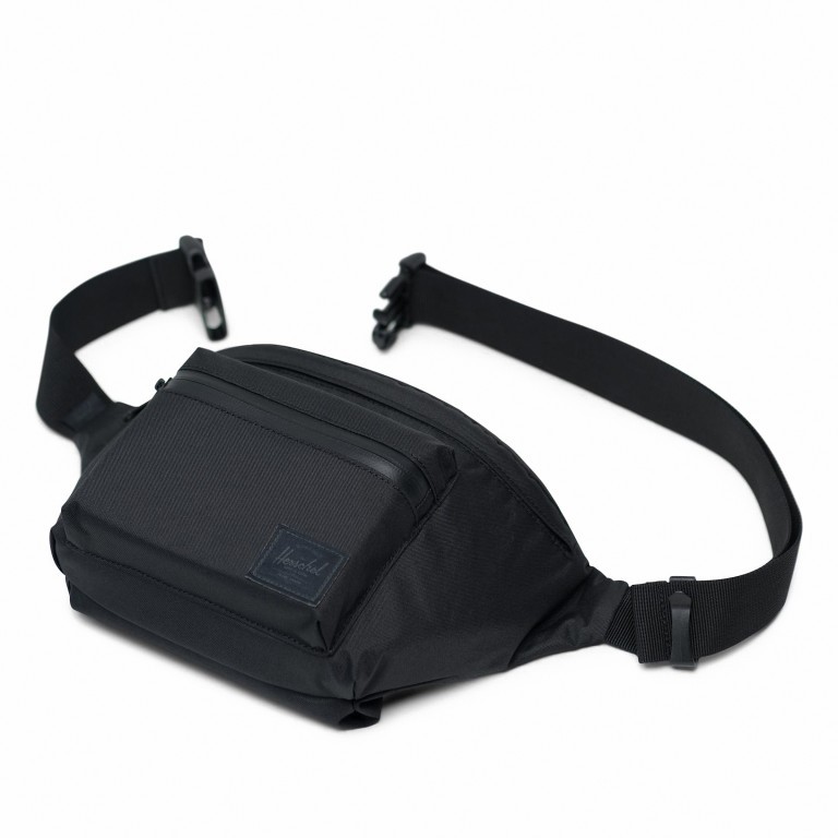 Gürteltasche Seventeen Light Black, Farbe: schwarz, Marke: Herschel, EAN: 0828432255771, Abmessungen in cm: 32x16x8, Bild 3 von 3