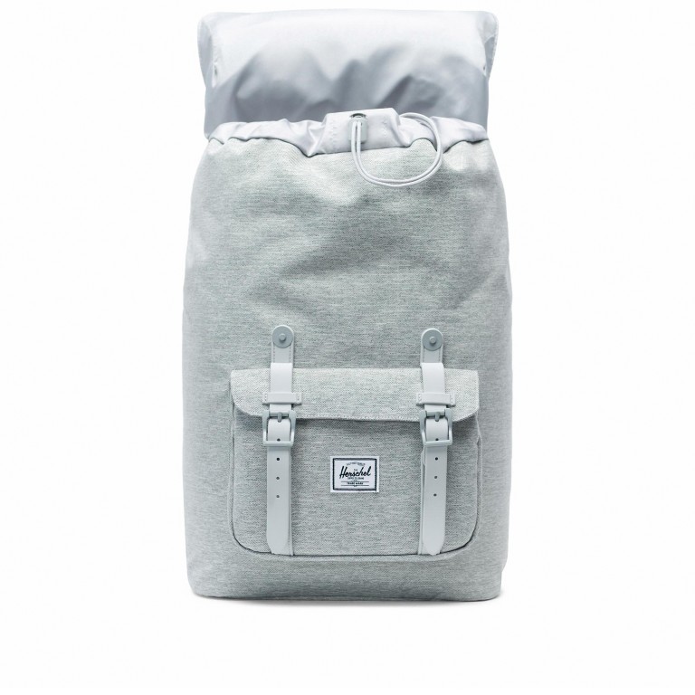 Rucksack Little America Medium Rubber Straps Volumen 14 Liter Light Grey Crosshatch, Farbe: grau, Marke: Herschel, EAN: 0828432210923, Abmessungen in cm: 28x43x12, Bild 5 von 5