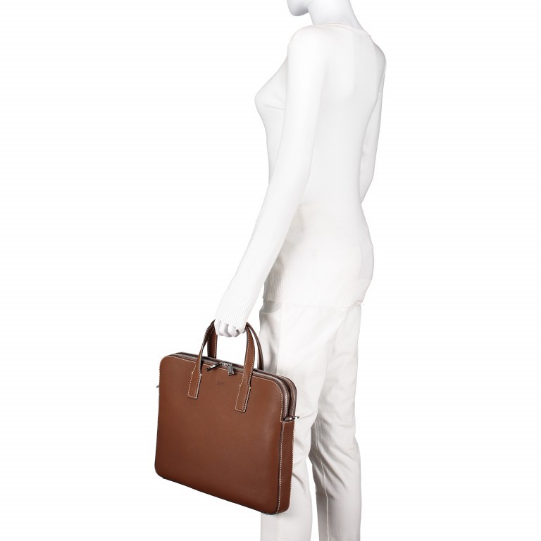 Aktentasche Crosstown Documentcase S Light Pastel Brown, Farbe: braun, Marke: BOSS, EAN: 4029049582786, Abmessungen in cm: 38.5x29x4, Bild 7 von 7