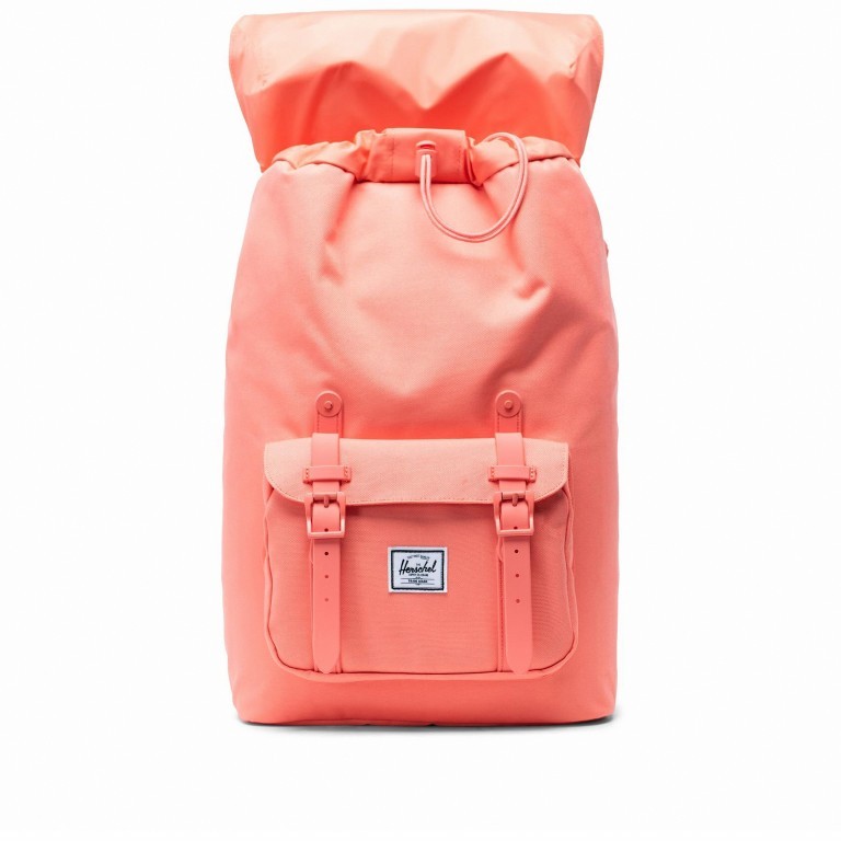 Rucksack Little America Medium Rubber Straps Volumen 14 Liter Fresh Salmon, Farbe: orange, Marke: Herschel, EAN: 0828432259755, Abmessungen in cm: 28x43x12, Bild 5 von 5