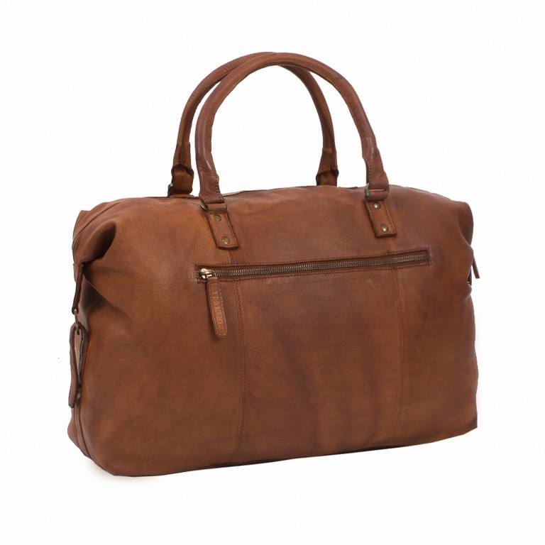 Reisetasche Max Brown, Farbe: braun, Marke: The Chesterfield Brand, EAN: 8719241035765, Abmessungen in cm: 48x32x17, Bild 3 von 4