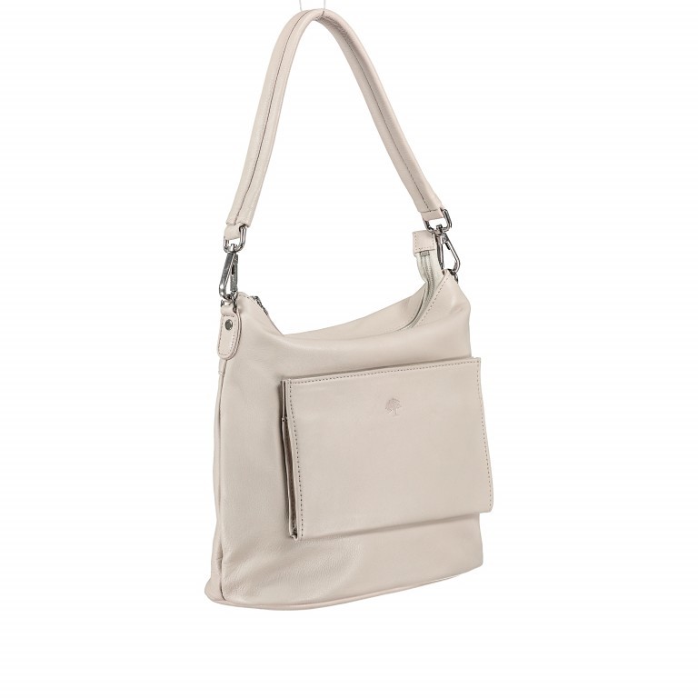 Beuteltasche Milano Beige, Farbe: beige, Marke: Hausfelder Manufaktur, EAN: 4251672717598, Abmessungen in cm: 28x28x10, Bild 2 von 7