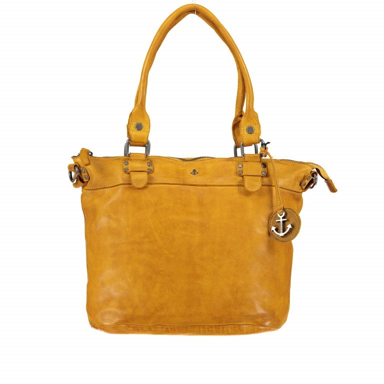 Shopper Anchor-Love Bianca B3.5938 Oriental Mustard, Farbe: gelb, Marke: Harbour 2nd, EAN: 4046478036055, Abmessungen in cm: 36x27x12.5, Bild 1 von 8