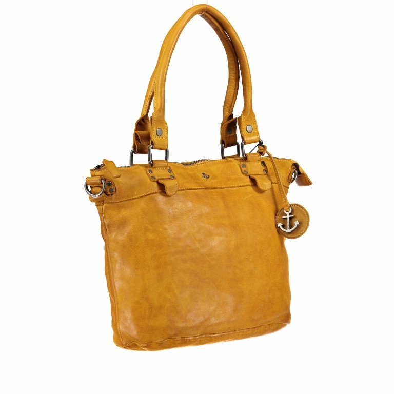 Shopper Anchor-Love Bianca B3.5938 Oriental Mustard, Farbe: gelb, Marke: Harbour 2nd, EAN: 4046478036055, Abmessungen in cm: 36x27x12.5, Bild 2 von 8