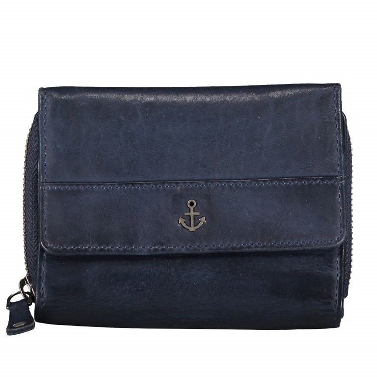 Geldbörse Anchor-Love Vivika B3.0882 Midnight Navy, Farbe: blau/petrol, Marke: Harbour 2nd, EAN: 4046478035645, Abmessungen in cm: 14x11x4, Bild 1 von 4