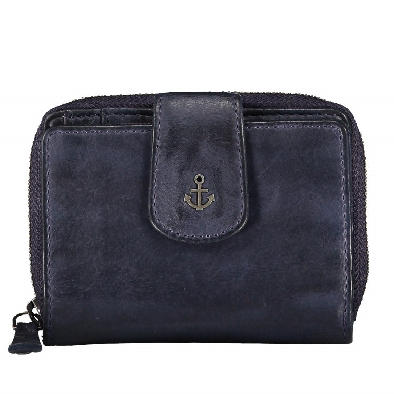 Geldbörse Anchor-Love Isidora B3.1543 Midnight Navy, Farbe: blau/petrol, Marke: Harbour 2nd, EAN: 4046478035768, Abmessungen in cm: 12x9.5x3, Bild 1 von 5