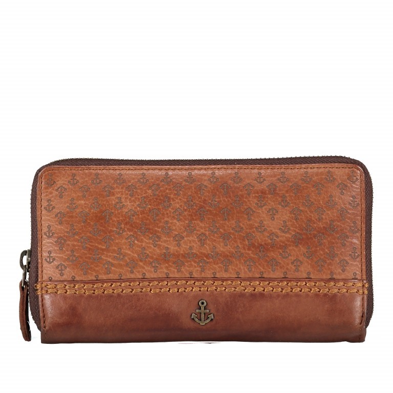 Geldbörse Logo-Laser Solea B3.1179 Charming Cognac, Farbe: cognac, Marke: Harbour 2nd, EAN: 4046478032125, Abmessungen in cm: 19x10x4, Bild 1 von 3
