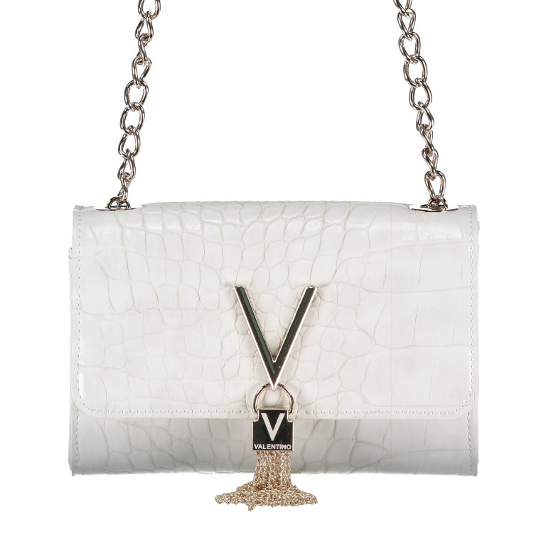Umhängetasche Divina Bianco, Farbe: weiß, Marke: Valentino Bags, EAN: 8052790752609, Abmessungen in cm: 17x11.5x5, Bild 1 von 5