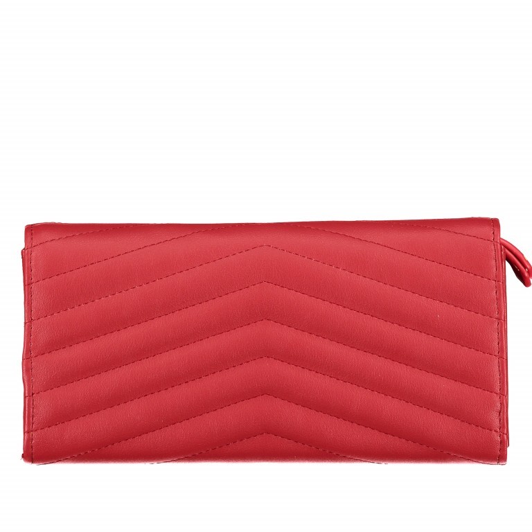 Geldbörse Rapunzel Rosso, Farbe: rot/weinrot, Marke: Valentino Bags, EAN: 8052790753590, Abmessungen in cm: 19.5x10x3, Bild 2 von 3