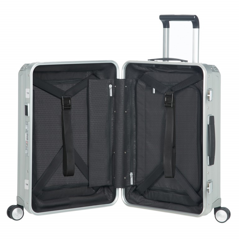 Koffer Lite-Box Spinner 55 Aluminium Silver, Farbe: metallic, Marke: Samsonite, EAN: 5414847961533, Abmessungen in cm: 40x55x23, Bild 5 von 11