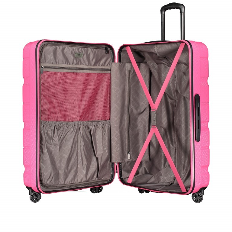 Koffer ABS13 76 cm Pink, Farbe: rosa/pink, Marke: Franky, EAN: 4250346134341, Abmessungen in cm: 51x76x30, Bild 6 von 8
