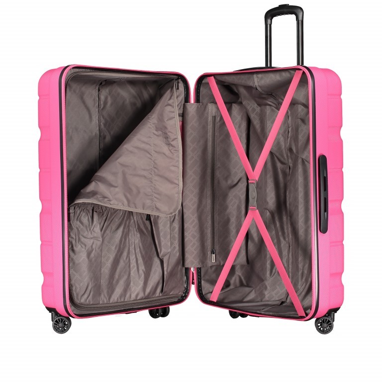 Koffer ABS13 76 cm Pink, Farbe: rosa/pink, Marke: Franky, EAN: 4250346134341, Abmessungen in cm: 51x76x30, Bild 7 von 8