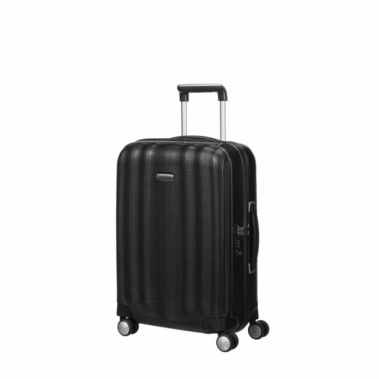 Koffer lite-cube Spinner 55 Black, Farbe: schwarz, Marke: Samsonite, EAN: 5414847802256, Abmessungen in cm: 40x55x20, Bild 1 von 5