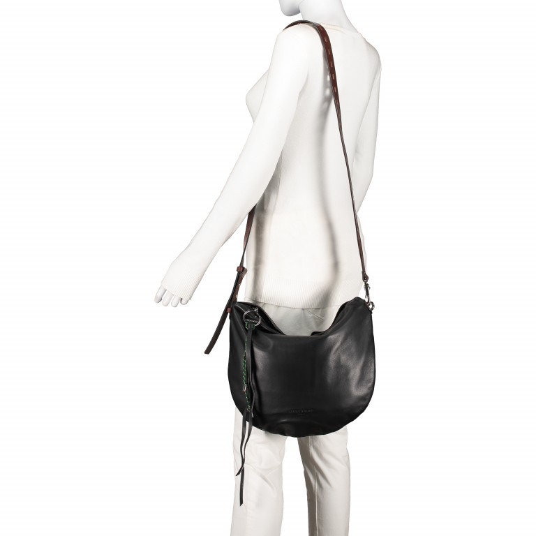 Umhängetasche Dive Crossbody M Black, Farbe: schwarz, Marke: Liebeskind Berlin, EAN: 4058629105381, Abmessungen in cm: 35.5x32x2, Bild 3 von 6