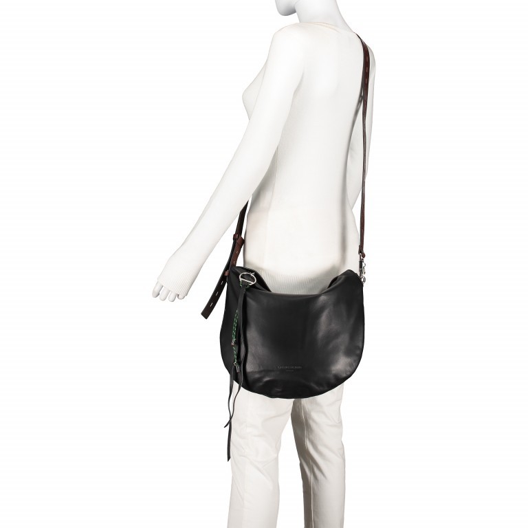 Umhängetasche Dive Crossbody M Black, Farbe: schwarz, Marke: Liebeskind Berlin, EAN: 4058629105381, Abmessungen in cm: 35.5x32x2, Bild 4 von 6