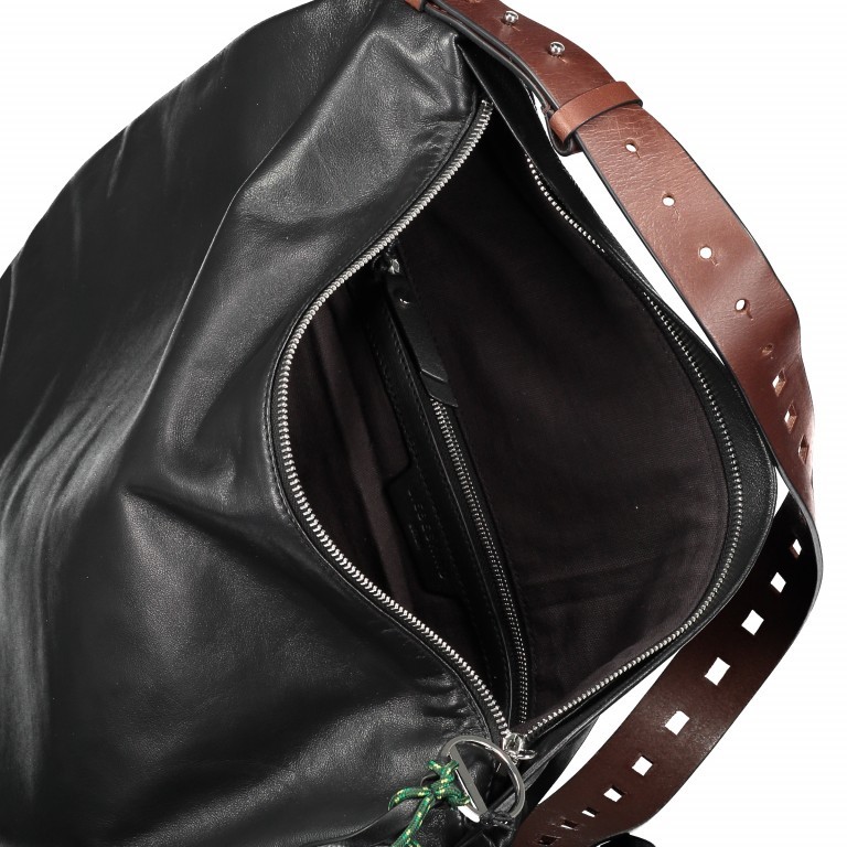Beuteltasche Dive DV Hobo Black, Farbe: schwarz, Marke: Liebeskind Berlin, EAN: 4058629105442, Abmessungen in cm: 42.5x43.5x2, Bild 5 von 5