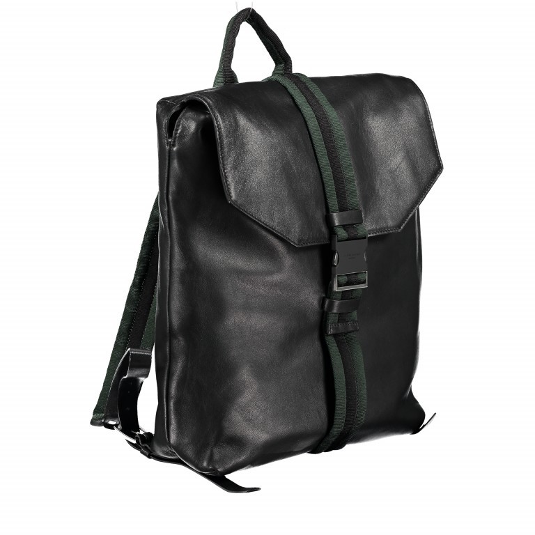 Rucksack Soft Messenger Backpack Black, Farbe: schwarz, Marke: Liebeskind Berlin, EAN: 4058629106715, Abmessungen in cm: 32x37x10, Bild 2 von 6