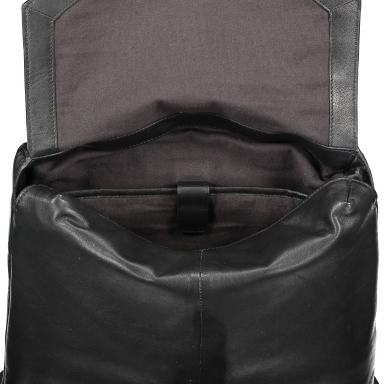 Rucksack Soft Messenger Backpack Black, Farbe: schwarz, Marke: Liebeskind Berlin, EAN: 4058629106715, Abmessungen in cm: 32x37x10, Bild 6 von 6
