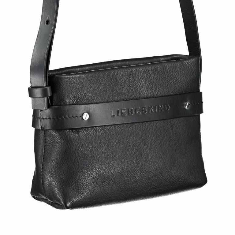 Umhängetasche Vintage Buff Bardare Black, Farbe: schwarz, Marke: Liebeskind Berlin, EAN: 4058629107255, Abmessungen in cm: 22x15x7, Bild 2 von 6