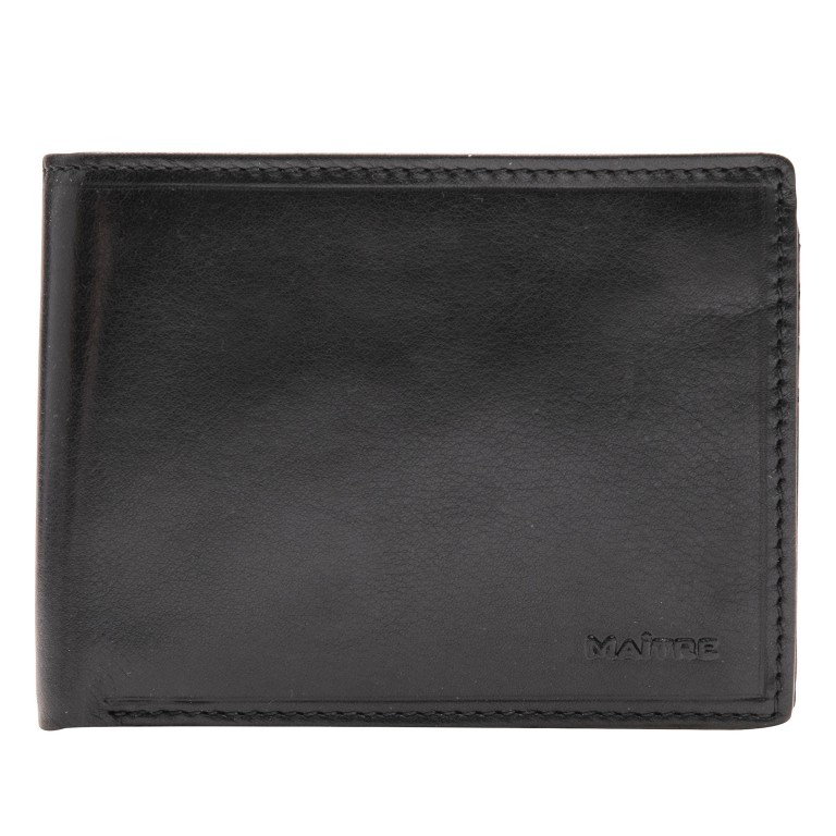 Geldbörse Grumbach Galbert mit RFID-Schutz Schwarz, Farbe: schwarz, Marke: Maitre, EAN: 4053533583553, Abmessungen in cm: 12x9.5x2.5, Bild 1 von 6