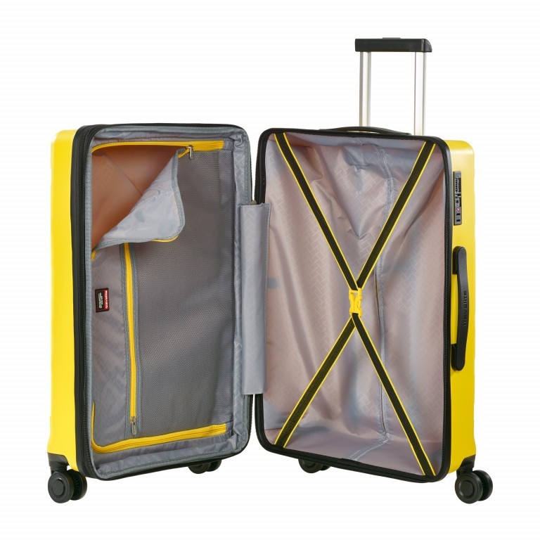Koffer Kosmos 67 cm Gelb, Farbe: gelb, Marke: Travelite, EAN: 4027002065253, Abmessungen in cm: 45x67x27, Bild 5 von 8
