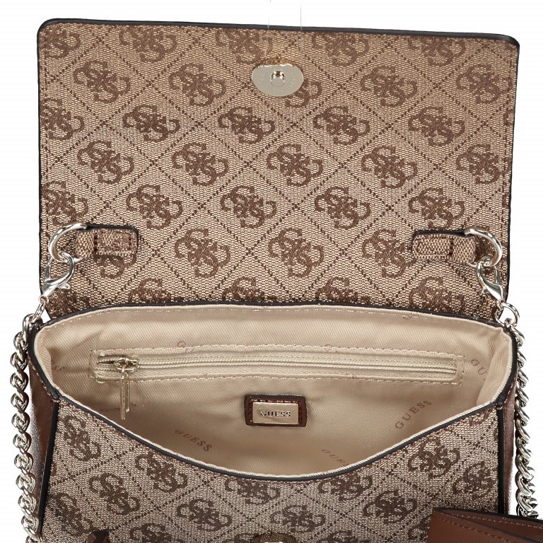 Umhängetasche / Gürteltasche Brown, Farbe: braun, Marke: Guess, EAN: 0190231248842, Abmessungen in cm: 18.5x13x4, Bild 10 von 10