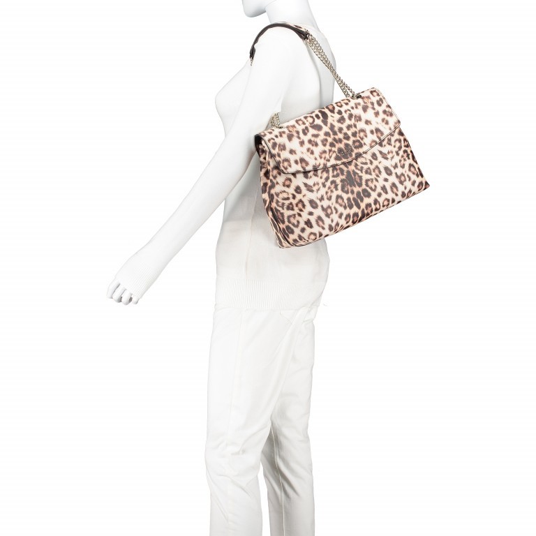 Umhängetasche Leopard, Farbe: beige, Marke: Guess, EAN: 0190231250807, Abmessungen in cm: 34x25x14, Bild 5 von 6