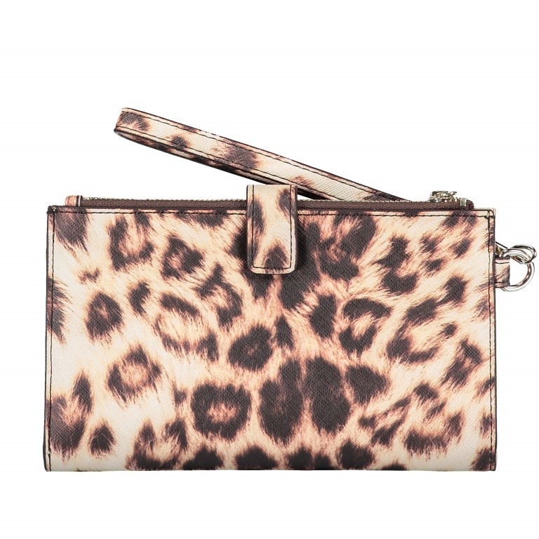 Geldbörse Leopard, Farbe: beige, Marke: Guess, EAN: 0190231250838, Abmessungen in cm: 18.5x11x3, Bild 5 von 6