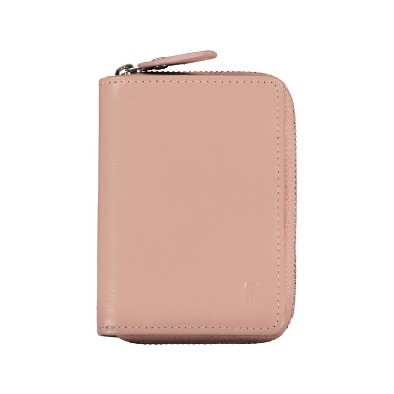 Geldbörse Nappa mit RFID-Schutz Rose, Farbe: rosa/pink, Marke: Hausfelder Manufaktur, EAN: 4065646008182, Abmessungen in cm: 8x11x2.5, Bild 1 von 5