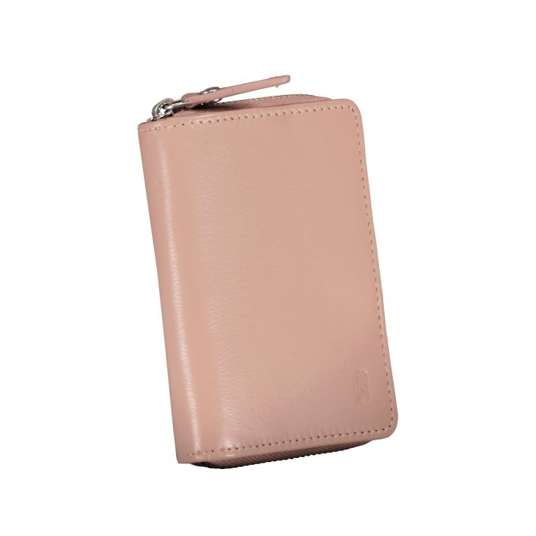 Geldbörse Nappa mit RFID-Schutz Rose, Farbe: rosa/pink, Marke: Hausfelder Manufaktur, EAN: 4065646008182, Abmessungen in cm: 8x11x2.5, Bild 2 von 5