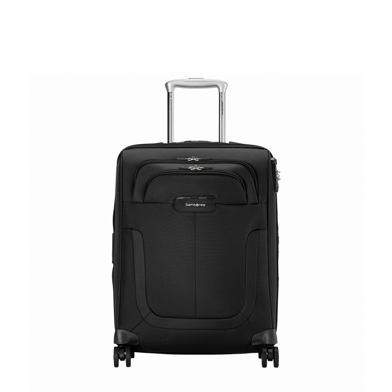 Koffer Duosphere Spinner 55 erweiterbar Black, Farbe: schwarz, Marke: Samsonite, EAN: 5414847815515, Abmessungen in cm: 40x55x20, Bild 1 von 6