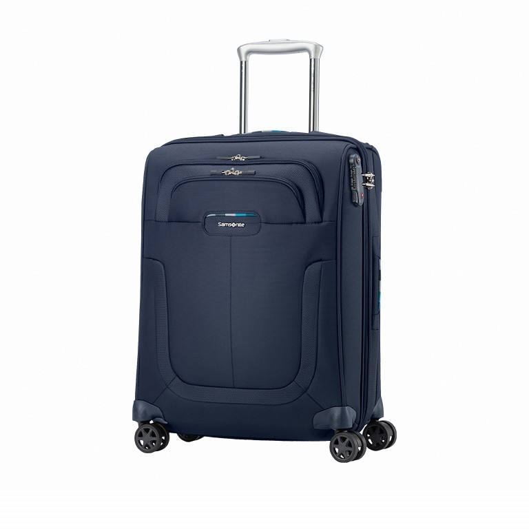 Koffer Duosphere Spinner 55 erweiterbar Dark Blue, Farbe: blau/petrol, Marke: Samsonite, EAN: 5414847815522, Abmessungen in cm: 40x55x20, Bild 2 von 6