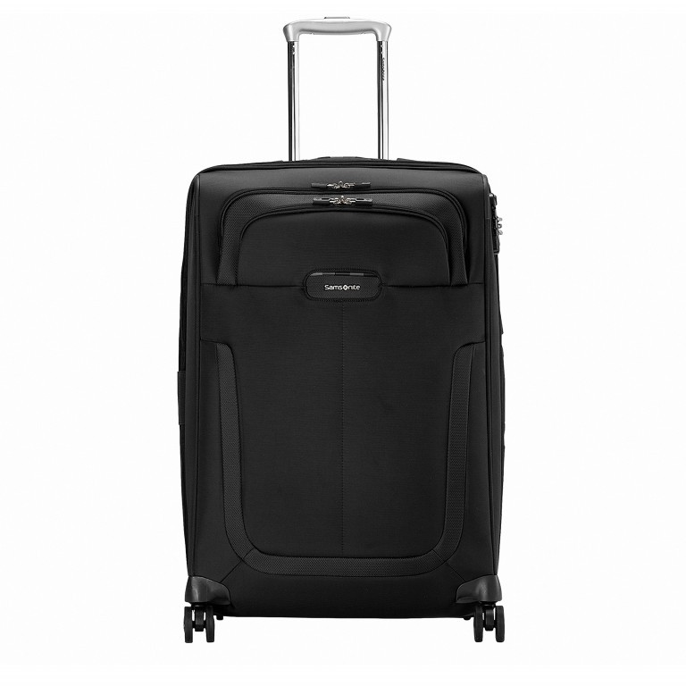Koffer Duosphere Spinner 67 erweiterbar Black, Farbe: schwarz, Marke: Samsonite, EAN: 5414847815553, Abmessungen in cm: 46x67x28, Bild 1 von 6