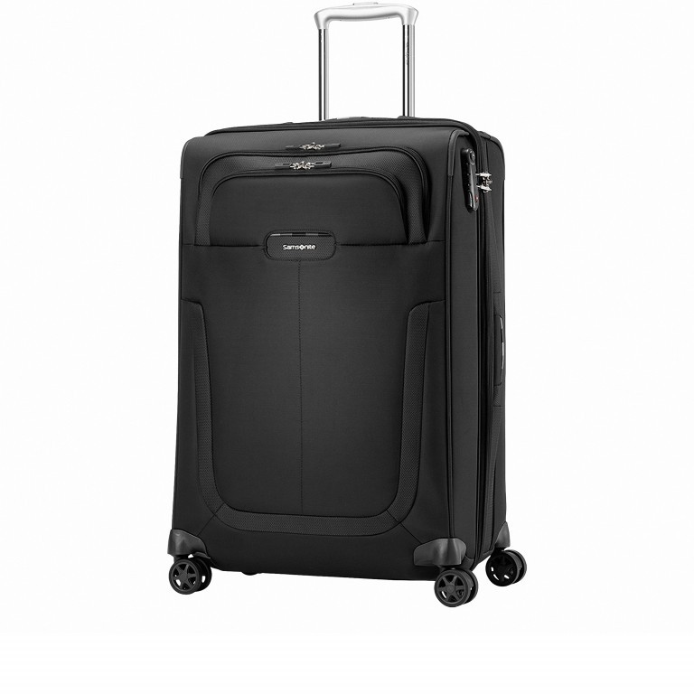 Koffer Duosphere Spinner 67 erweiterbar Black, Farbe: schwarz, Marke: Samsonite, EAN: 5414847815553, Abmessungen in cm: 46x67x28, Bild 2 von 6