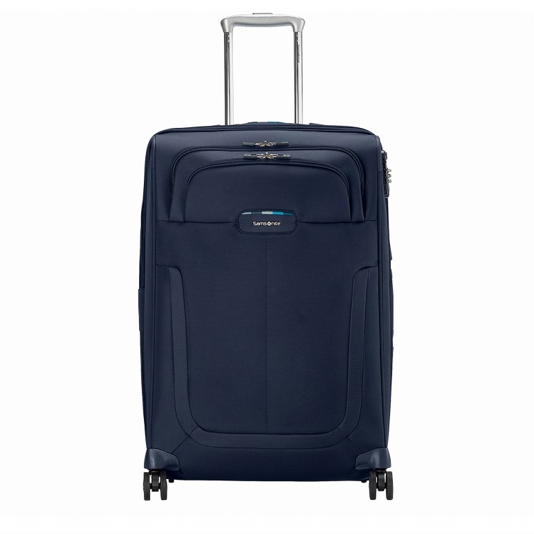 Koffer Duosphere Spinner 67 erweiterbar Dark Blue, Farbe: blau/petrol, Marke: Samsonite, EAN: 5414847815560, Abmessungen in cm: 46x67x28, Bild 1 von 6