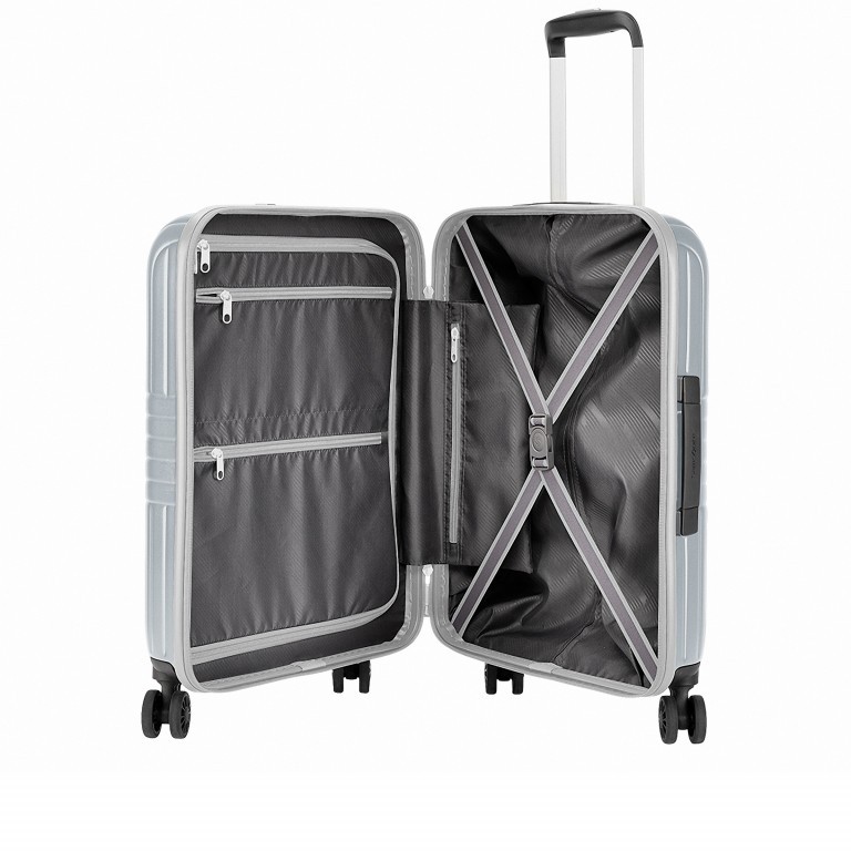 Koffer Gateway 200 Spinner 55 Matt Silver, Farbe: grau, Marke: Samsonite, EAN: 5414847918193, Abmessungen in cm: 40x55x20, Bild 3 von 3