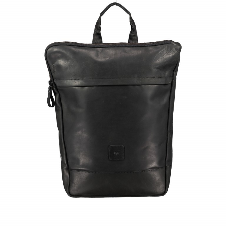 Rucksack Bristol mit Laptopfach 15 Zoll Schwarz, Farbe: schwarz, Marke: Hausfelder Manufaktur, EAN: 4251672709791, Abmessungen in cm: 43x27x14, Bild 1 von 6